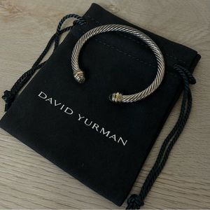 David Yurman Cable Classics Bracelet With Gemstone & 14K Gold